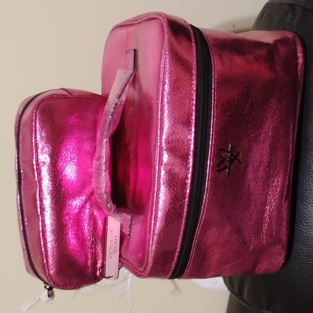 NWT VICTORIA'S SECRET DUO COSMETIC TRAIN CASE